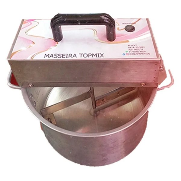 Masseira de fogão para doces e salgados 10 litros = 5 kilos de massa pronta